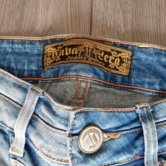 Y2K Cavalera Low Rise Skinny Jeans Size 0 RARE - Picture 5 of 12